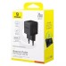 СЗУ-адаптер Baseus Palm 20W PD (1Type-C/1USB) + кабель Type-C - Type-C (Чёрный) P10111608113-01